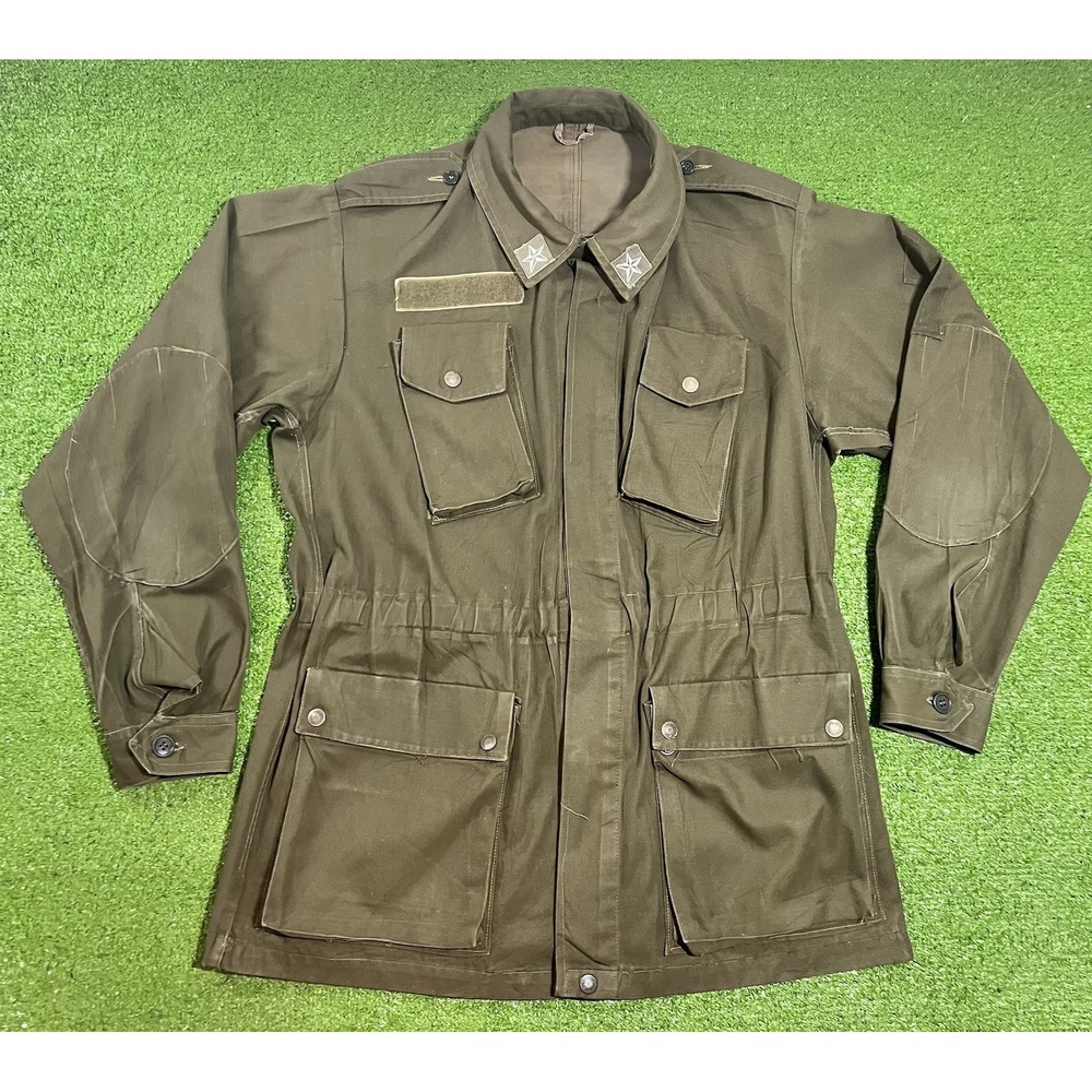 Vintage Italian Army Field Coat M 70s M51 Military Tac Jacket Olive Drab Hunting